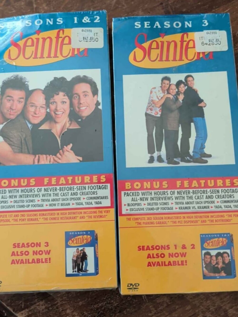 Seinfeld DVD's Seasons 1-3